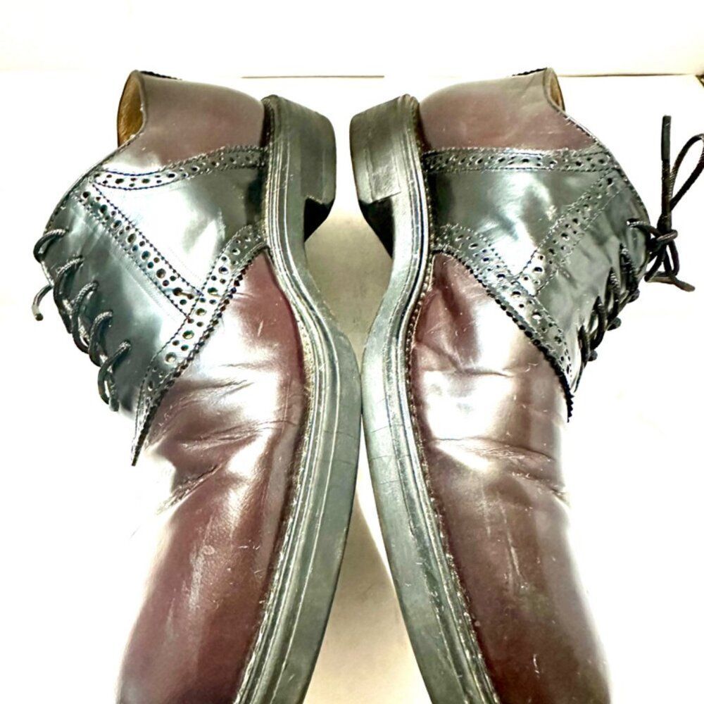 Men’s Bostonian Strada shoes dress burgundy black 9 M
